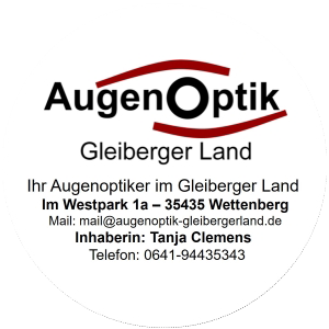 Sponsorenlogo "Augenoptik Gleiberger Land"