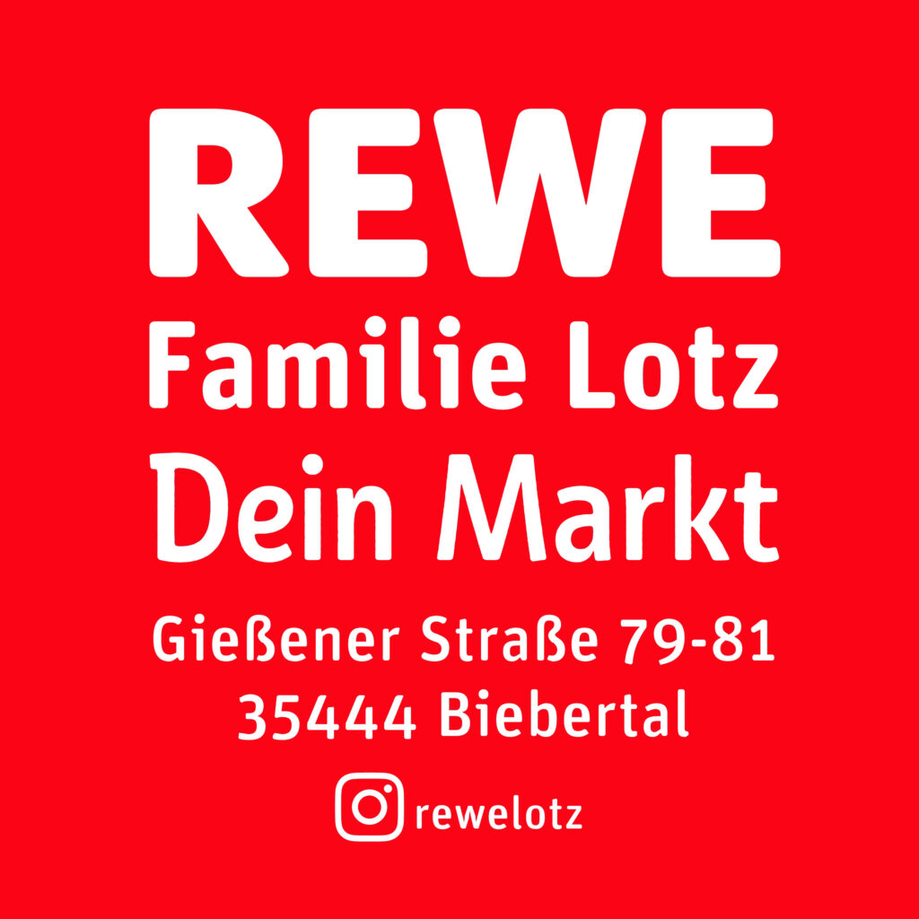Sponsorenlogo "REWE Familie Lotz"